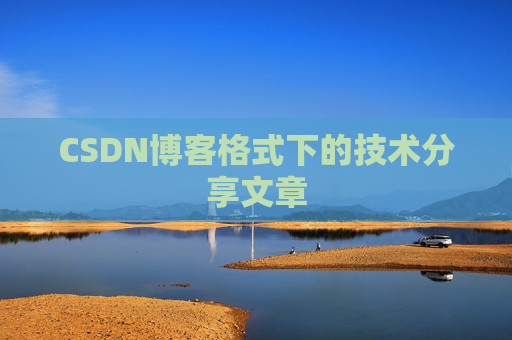 CSDN博客格式下的技术分享文章